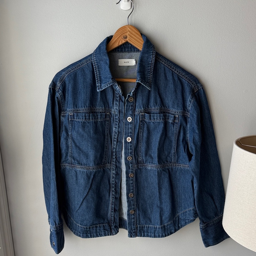 MAYE Classic Denim Button Down - Picture 8 of 11